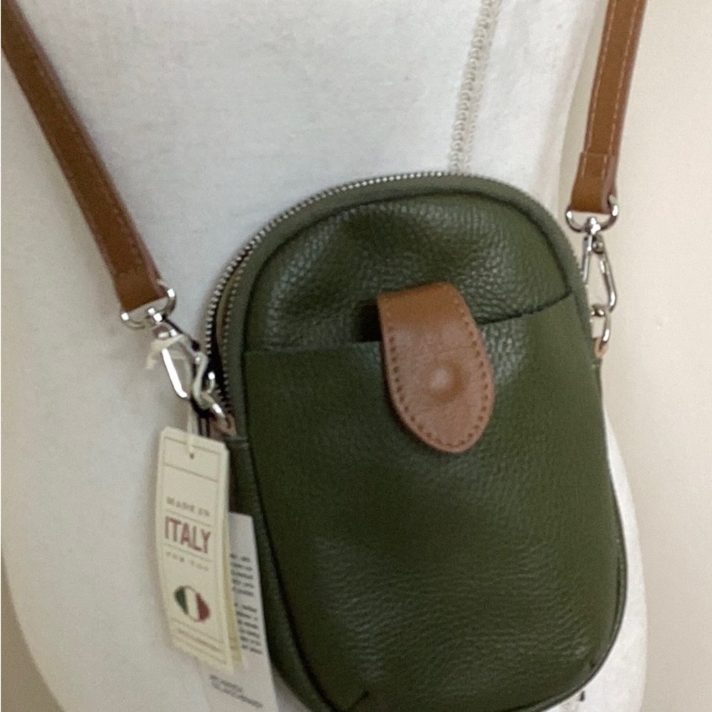 NWT, DIVNA FIRENZA, CROSSBODY LEATHER BAG